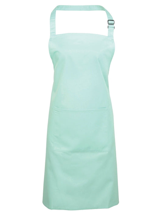 Colours Bib Apron With Pocket Schürze / Kasack – Premier – Farbe Aqua – individuell veredelbar