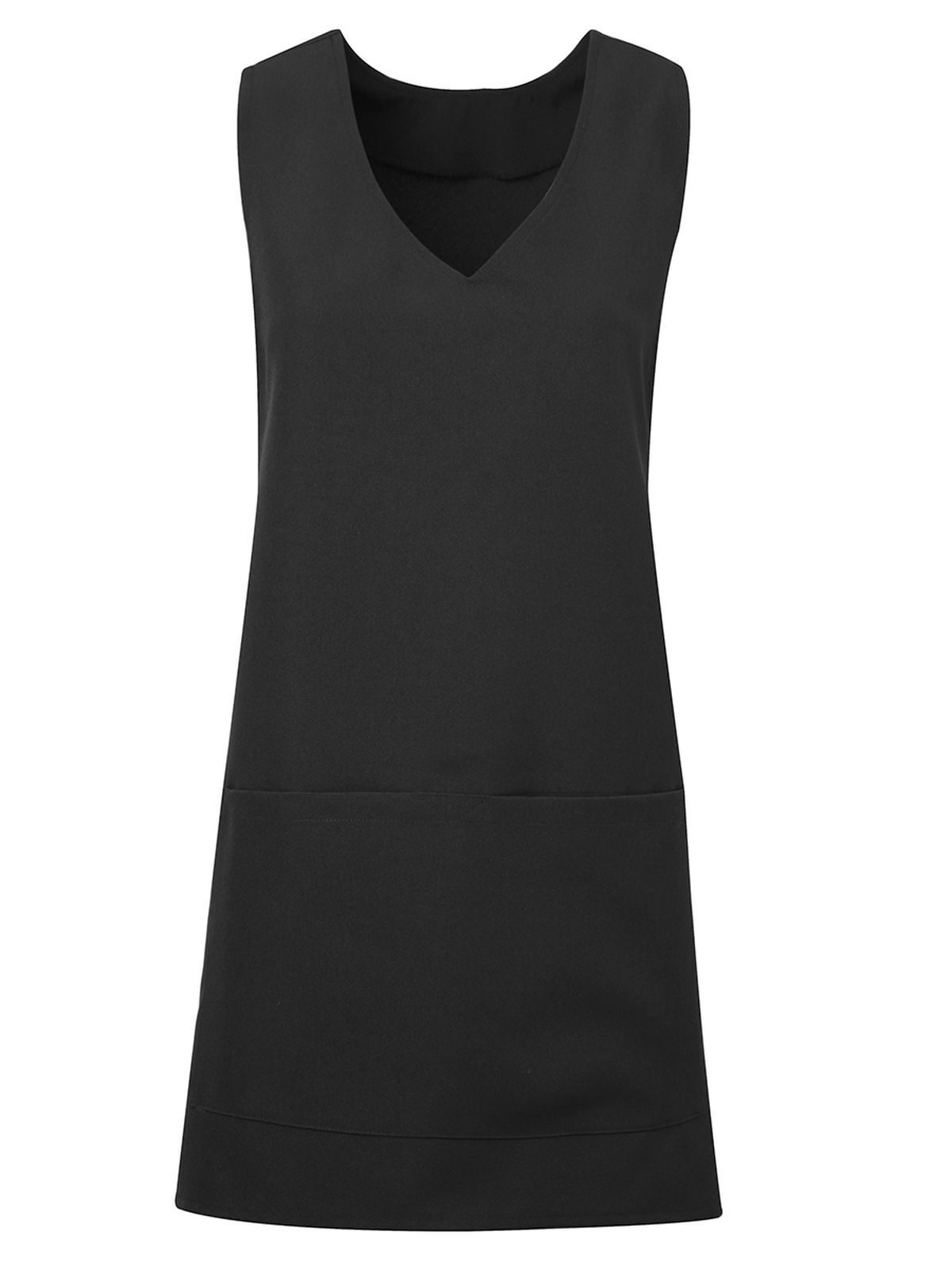 Tulip Wrap Around Tunic Schürze / Kasack – Premier – Farbe Schwarz – individuell veredelbar