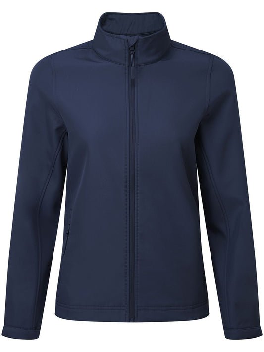 Windchecker Printable & Recycled Softshell Jacket Damen – Premier – Farbe Navy – individuell veredelbar