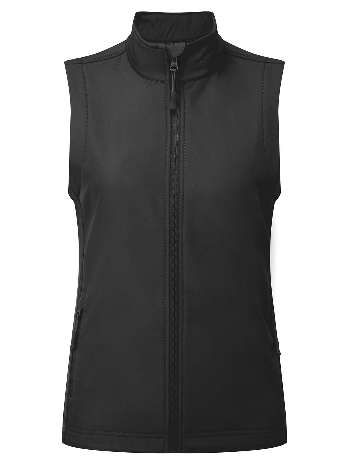 Windchecker Printable & Recycled Softshell Gilet Damen – Premier – Farbe Schwarz – individuell veredelbar