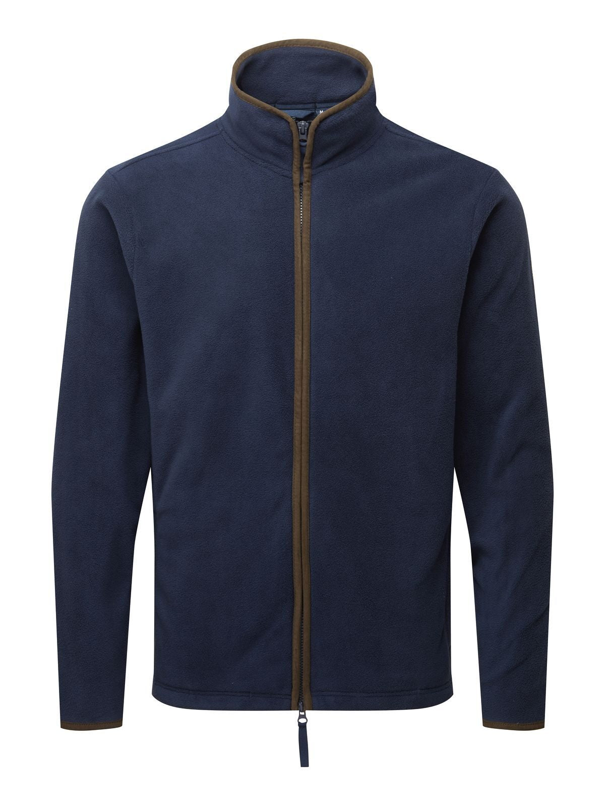 'Artisan' Fleece Jacket Herren – Premier – Farbe navy/brown – individuell veredelbar