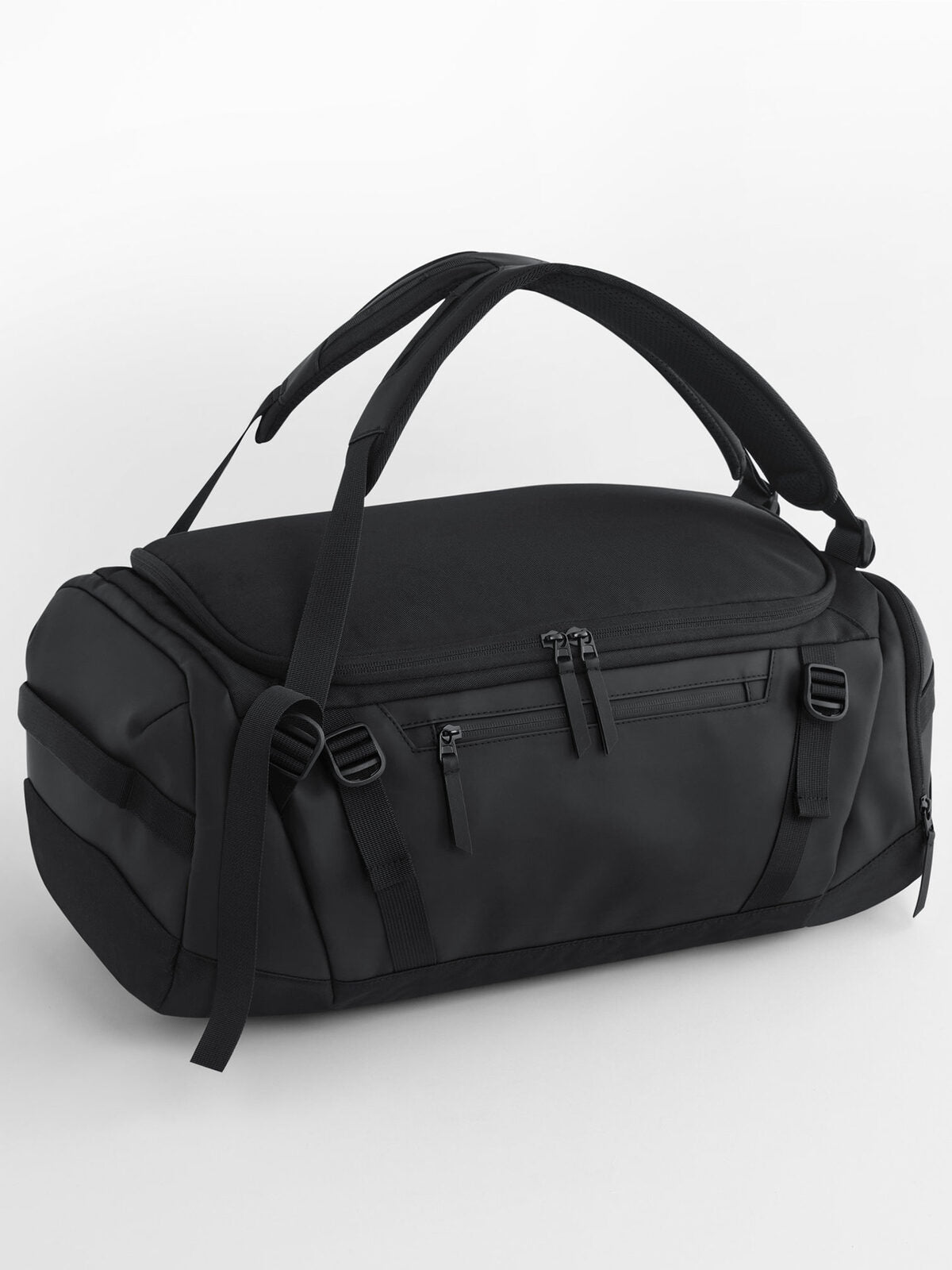 Zürich 45 Litre Hybrid Holdall Tasche / Rucksack – Quadra – Farbe Schwarz – individuell veredelbar
