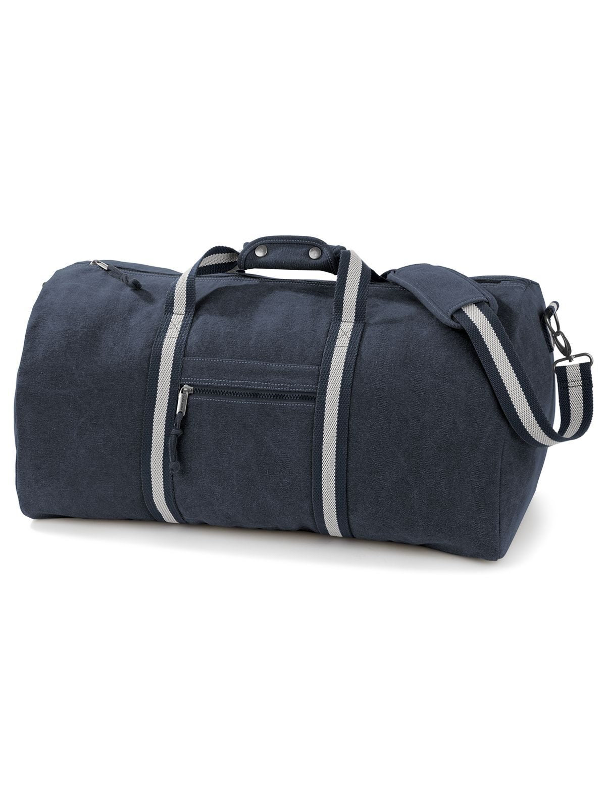 Vintage Canvas Holdall Herren Tasche / Rucksack – Quadra – Farbe vintage oxford navy – individuell veredelbar