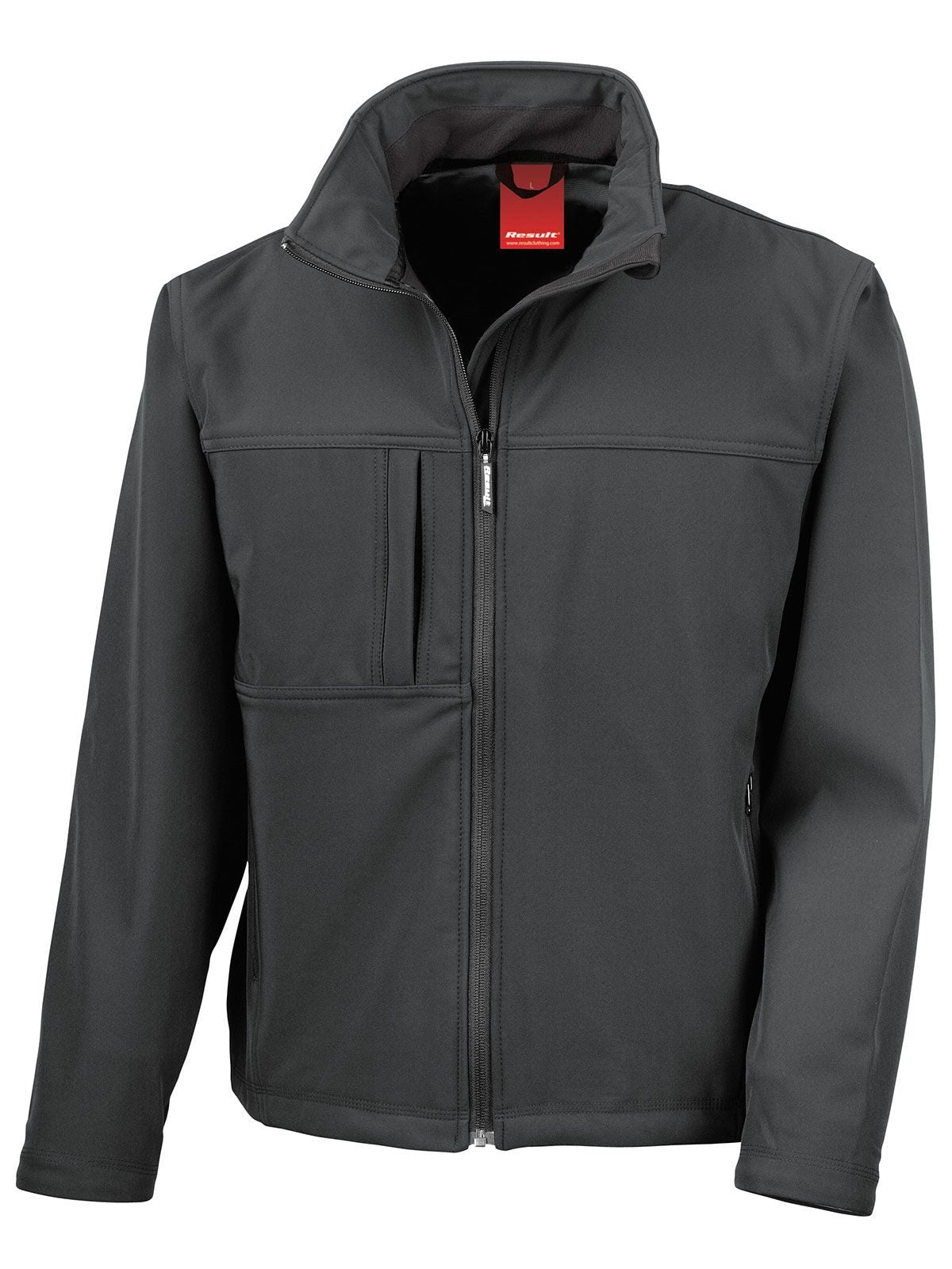 Classic Softshell Jacket Herren – Result – Farbe Schwarz – individuell veredelbar
