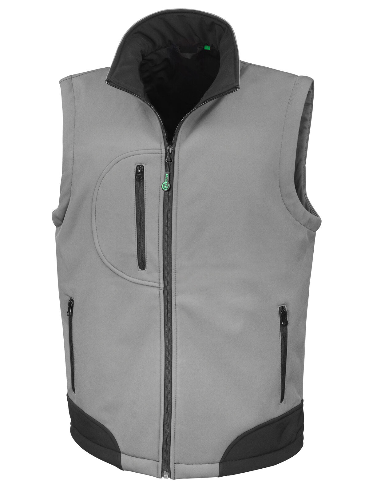Recycled 3-Layer Softshell Bodywarmer Herren – Result – Farbe workguard grey – individuell veredelbar