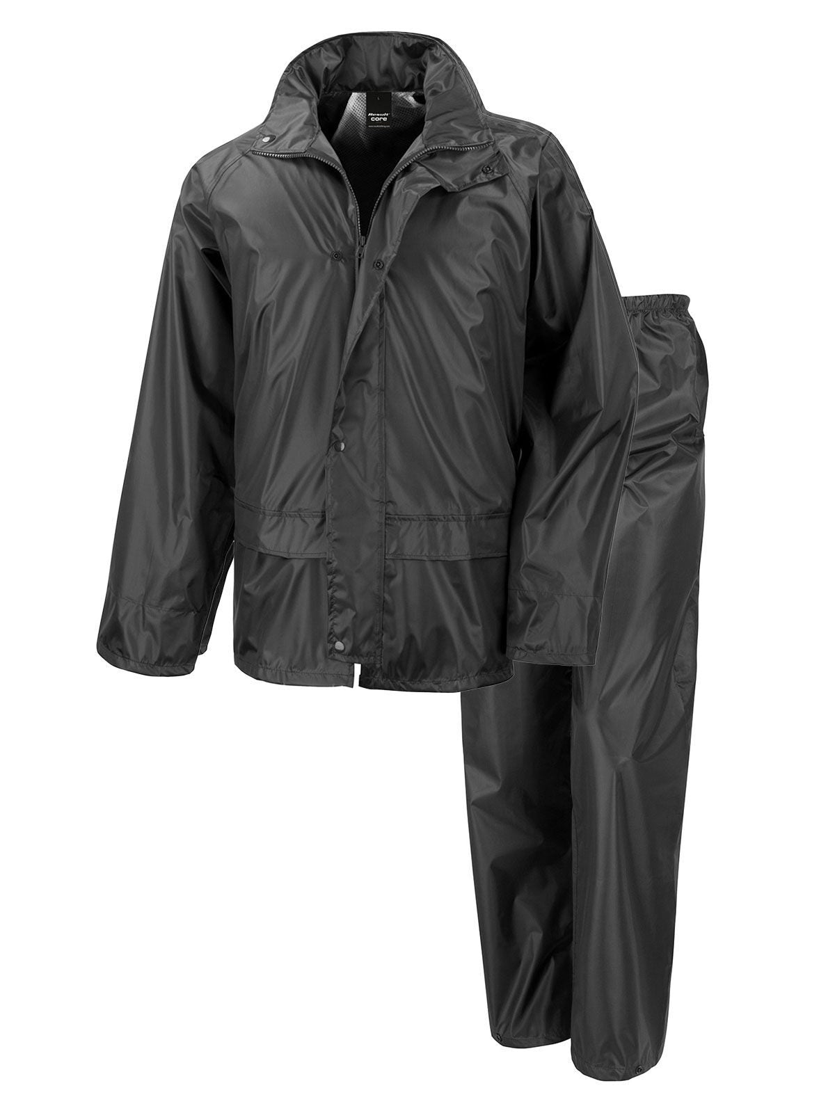 Rain Suit Herren Jacke – Result – Farbe Schwarz – individuell veredelbar