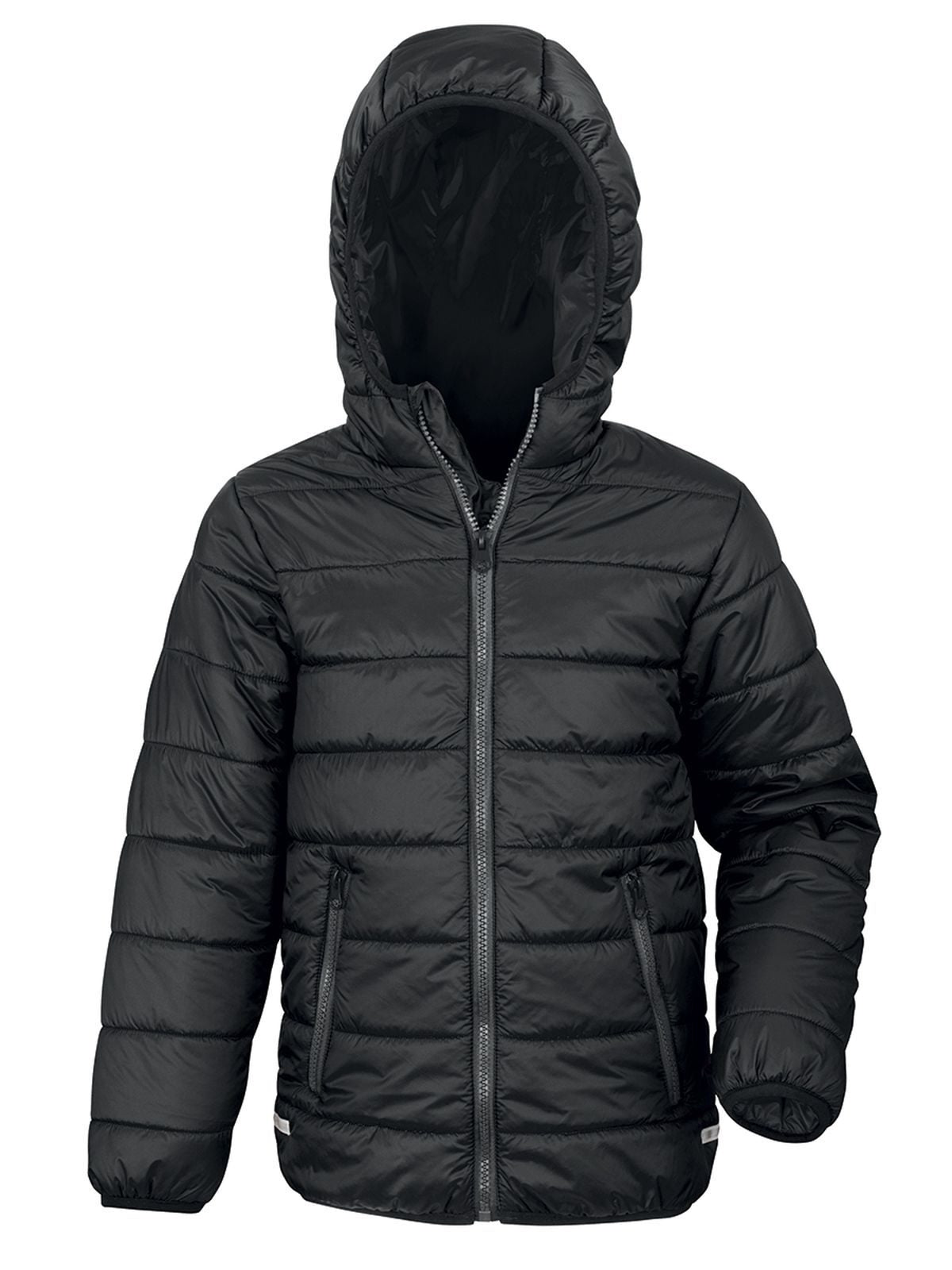 Youth Padded Jacket Kinder – Result – Farbe Schwarz – individuell veredelbar