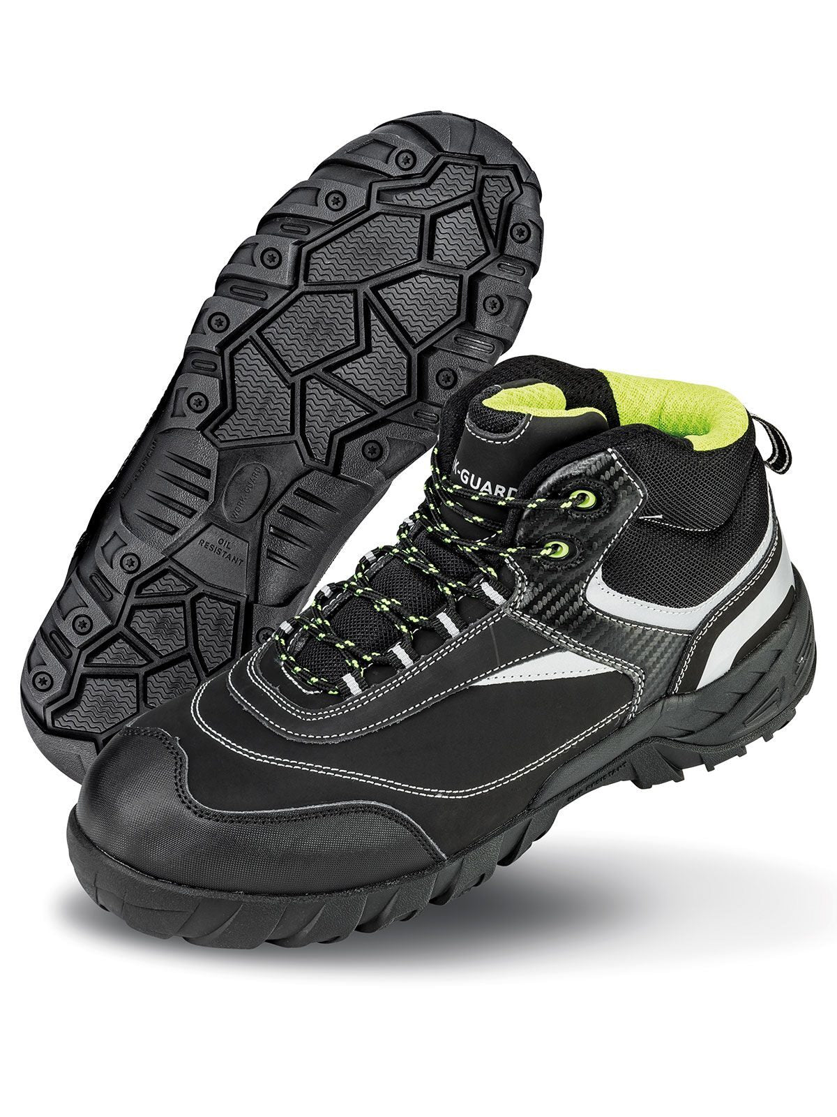 Blackwatch Safety Boot Schuhe – Result – Farbe black/silver – individuell veredelbar
