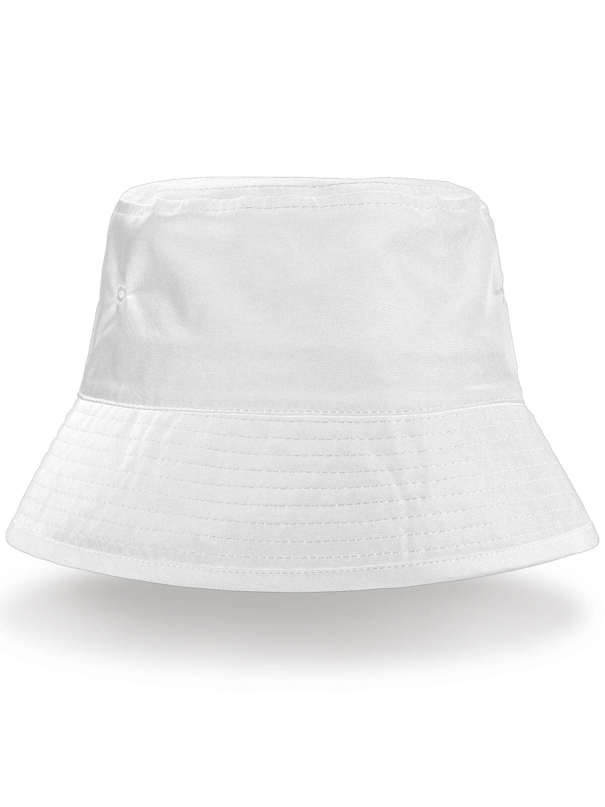Baseball Cap RECYCLED BOUND EDGE BUCKET HAT – individuell veredelbar | LA1970 in white