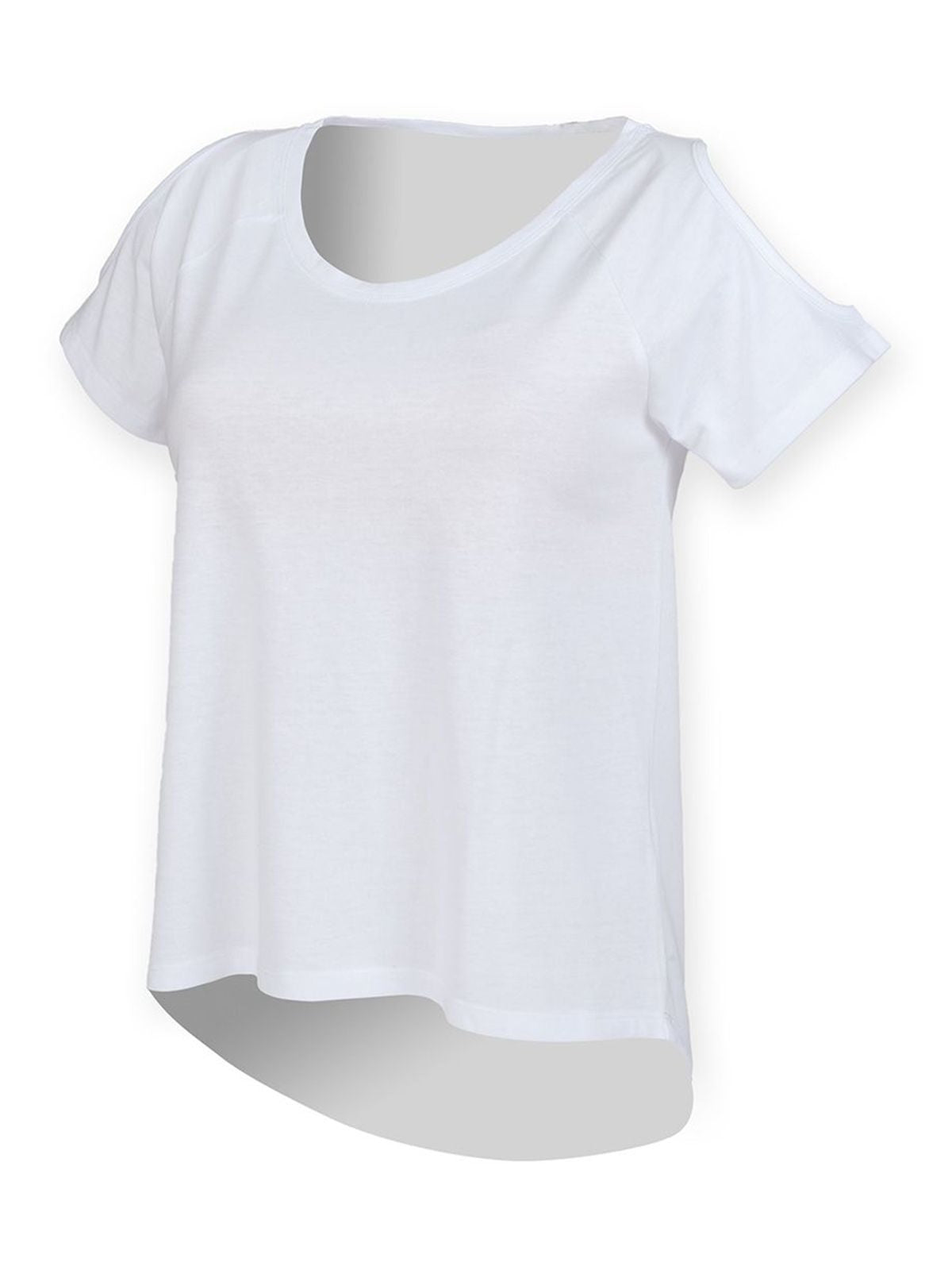 Drop Tail T Damen T-Shirt – SF Clothing – Farbe Weiß – individuell veredelbar