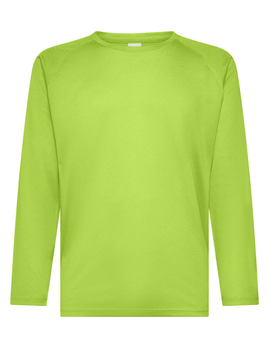 Run LS Herren T-Shirt – Black Spider – Farbe Lime – individuell veredelbar