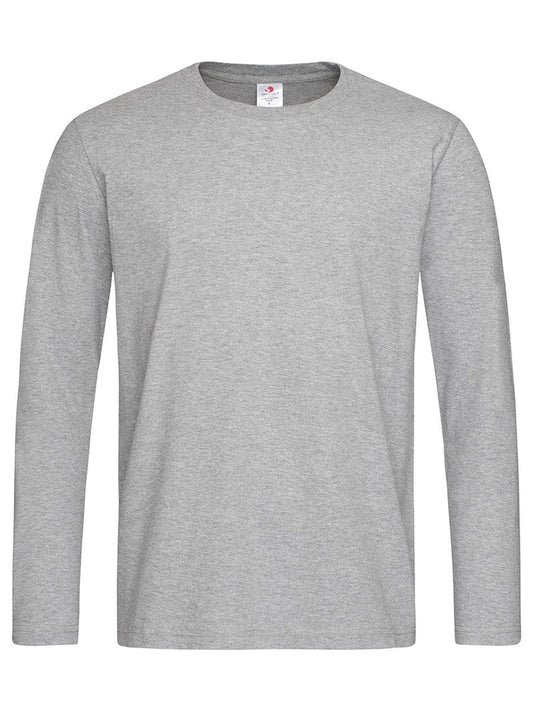 Comfort-T Long Sleeve T-Shirt – Stedman – Farbe grey heather – individuell veredelbar
