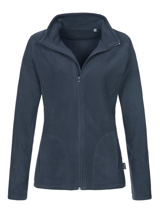 Active Fleece Jacket Damen – Stedman – Farbe blue midnight – individuell veredelbar