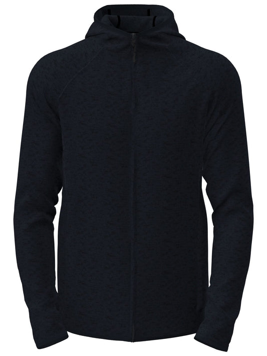 Lux Hooded Knit Fleece Jacket Herren – Stedman – Farbe blue midnight heather – individuell veredelbar