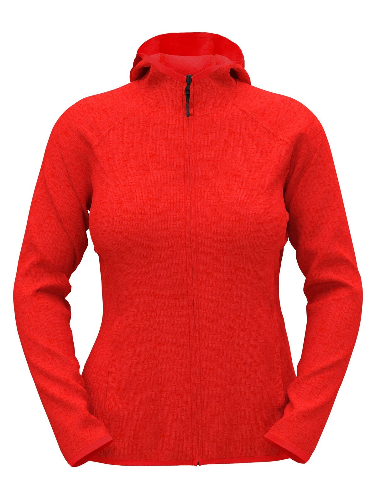 Lux Hooded Knit Fleece Jacket Damen – Stedman – Farbe scarlet red heather – individuell veredelbar