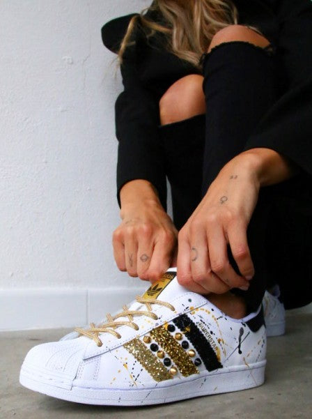 Adidas Superstar Art.132 Silber oder Gold Lack – LA1970 Custom Edition