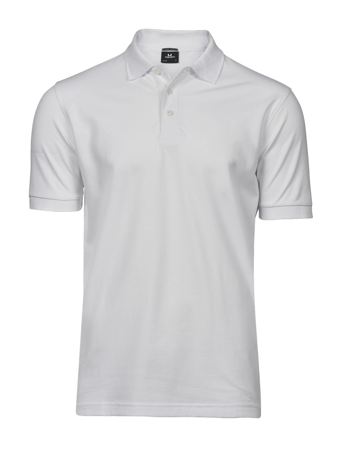 Luxury Stretch Polo Poloshirt – Tee Jays – Farbe Weiß – individuell veredelbar
