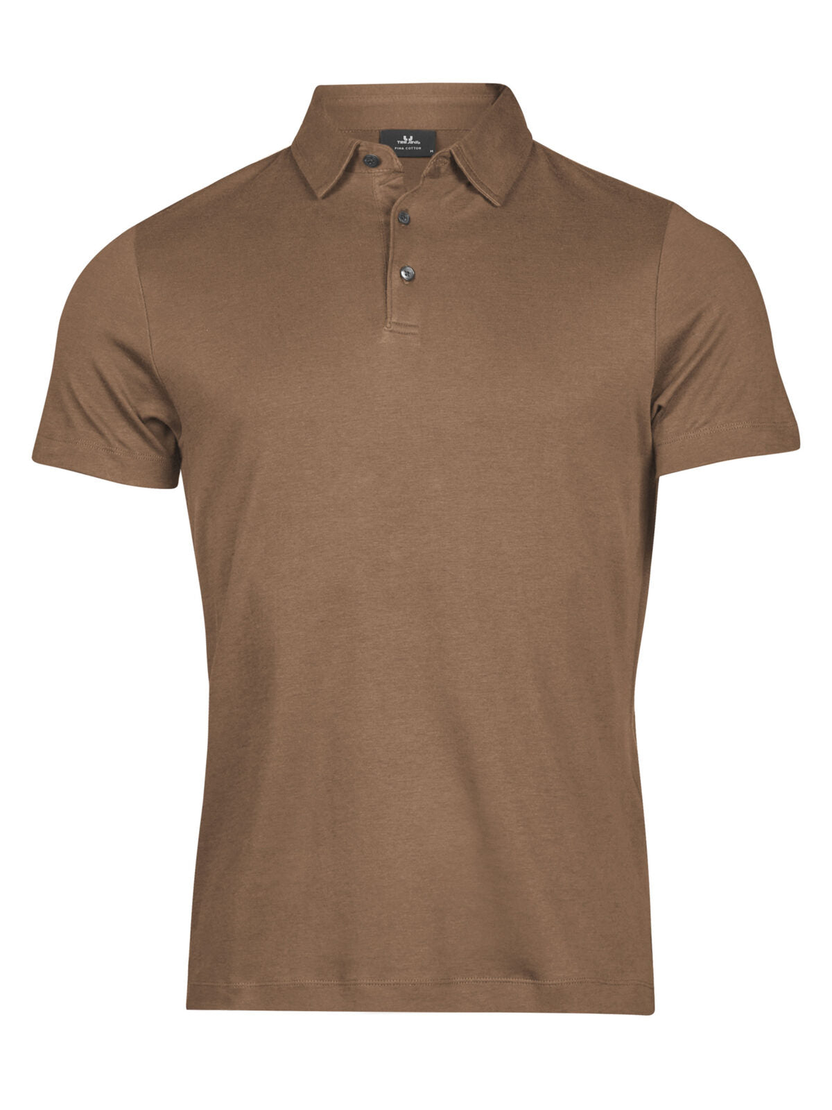 Pima Cotton Polo Herren Poloshirt – Tee Jays – Farbe wood – individuell veredelbar