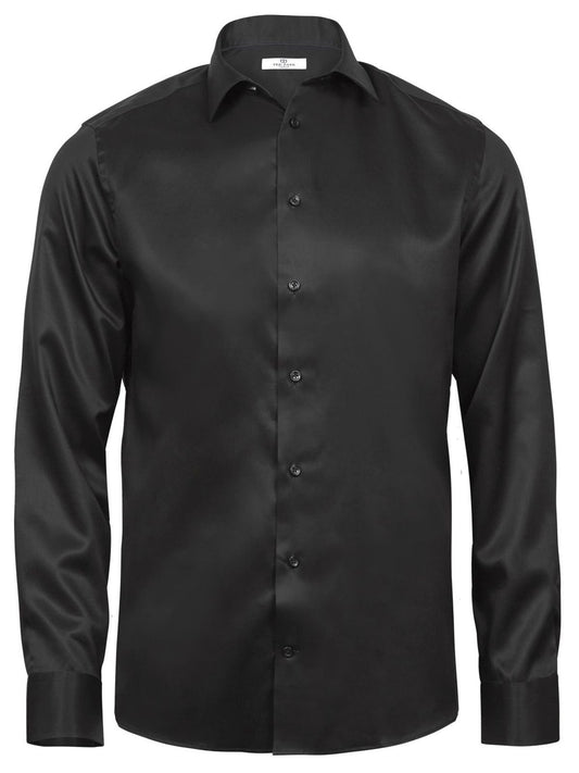 Luxury Shirt Comfort Fit Herren Hemd / Bluse – Tee Jays – Farbe Schwarz – individuell veredelbar