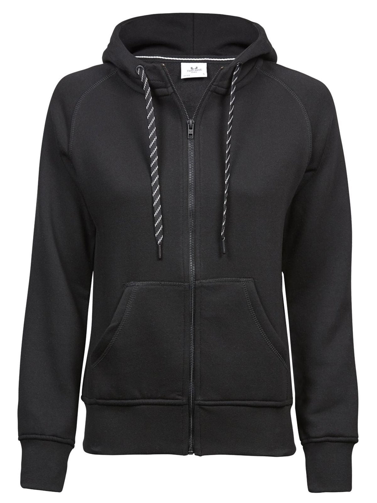Fashion Full Zip Hood Damen Sweatshirt / Hoodie – Tee Jays – Farbe Schwarz – individuell veredelbar
