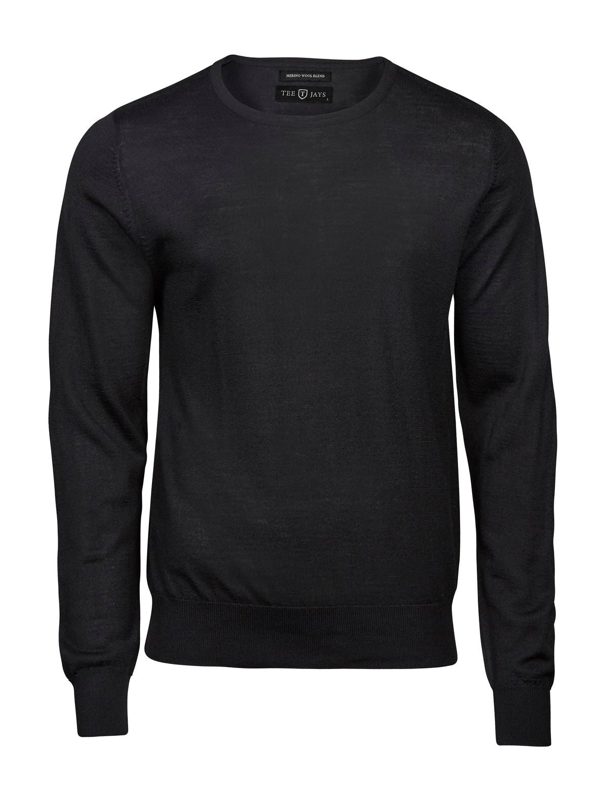 Crew Neck Herren Strick / Weste – Tee Jays – Farbe Schwarz – individuell veredelbar