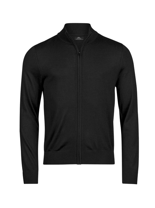 Full zip Knit Strick / Weste – Tee Jays – Farbe Schwarz – individuell veredelbar
