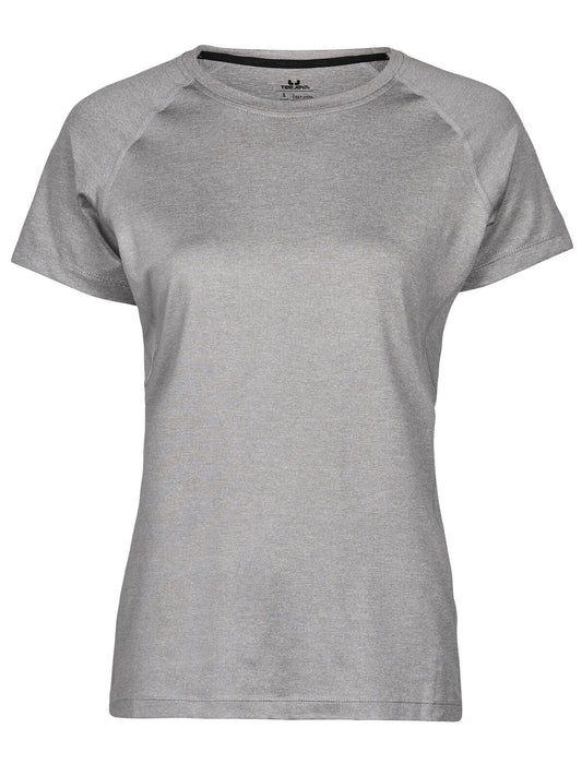 cooldry tee Damen T-Shirt – Tee Jays – Farbe Grey Melange – individuell veredelbar