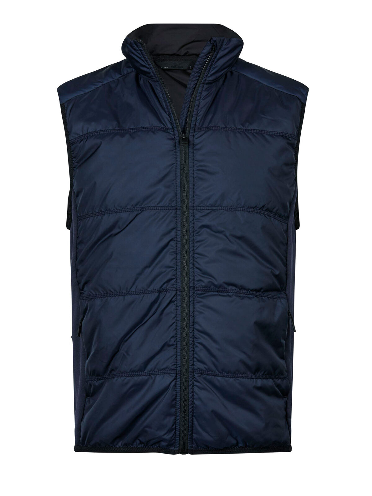 Hybrid-Stretch Bodywarmer Herren Jacke – Tee Jays – Farbe Navy/navy – individuell veredelbar