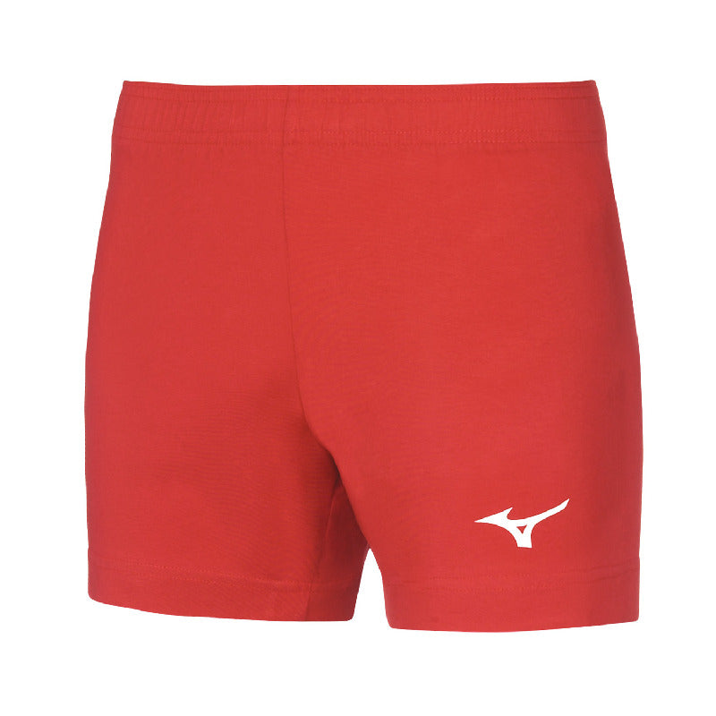 Mizuno Sportshorts High-Kyu Trad – Damen | V2EB7204 – Rot/Weiß