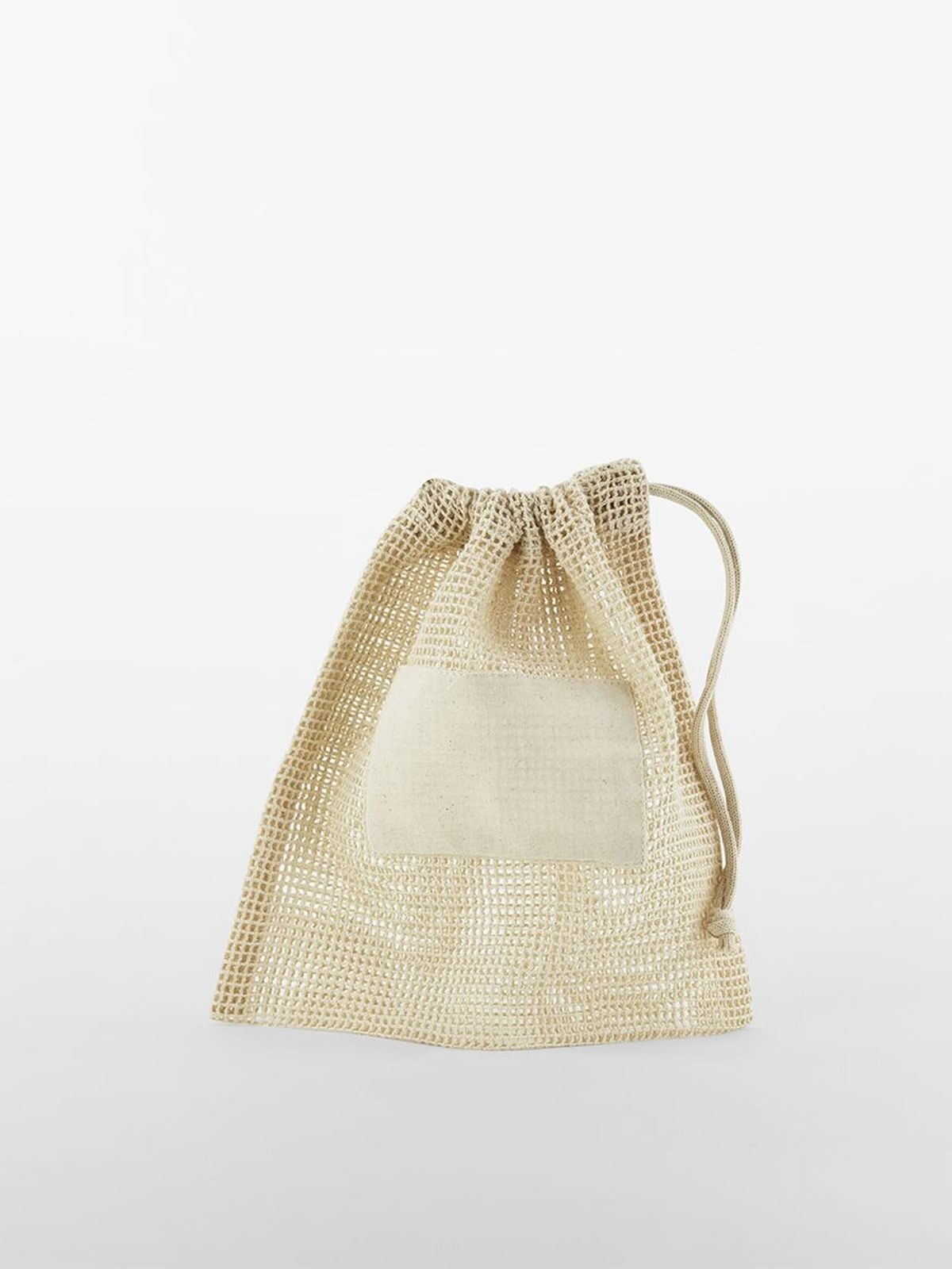 Organic Cotton Mesh Sacks Herren Tasche / Rucksack – Westford Mill – Farbe Natur – individuell veredelbar