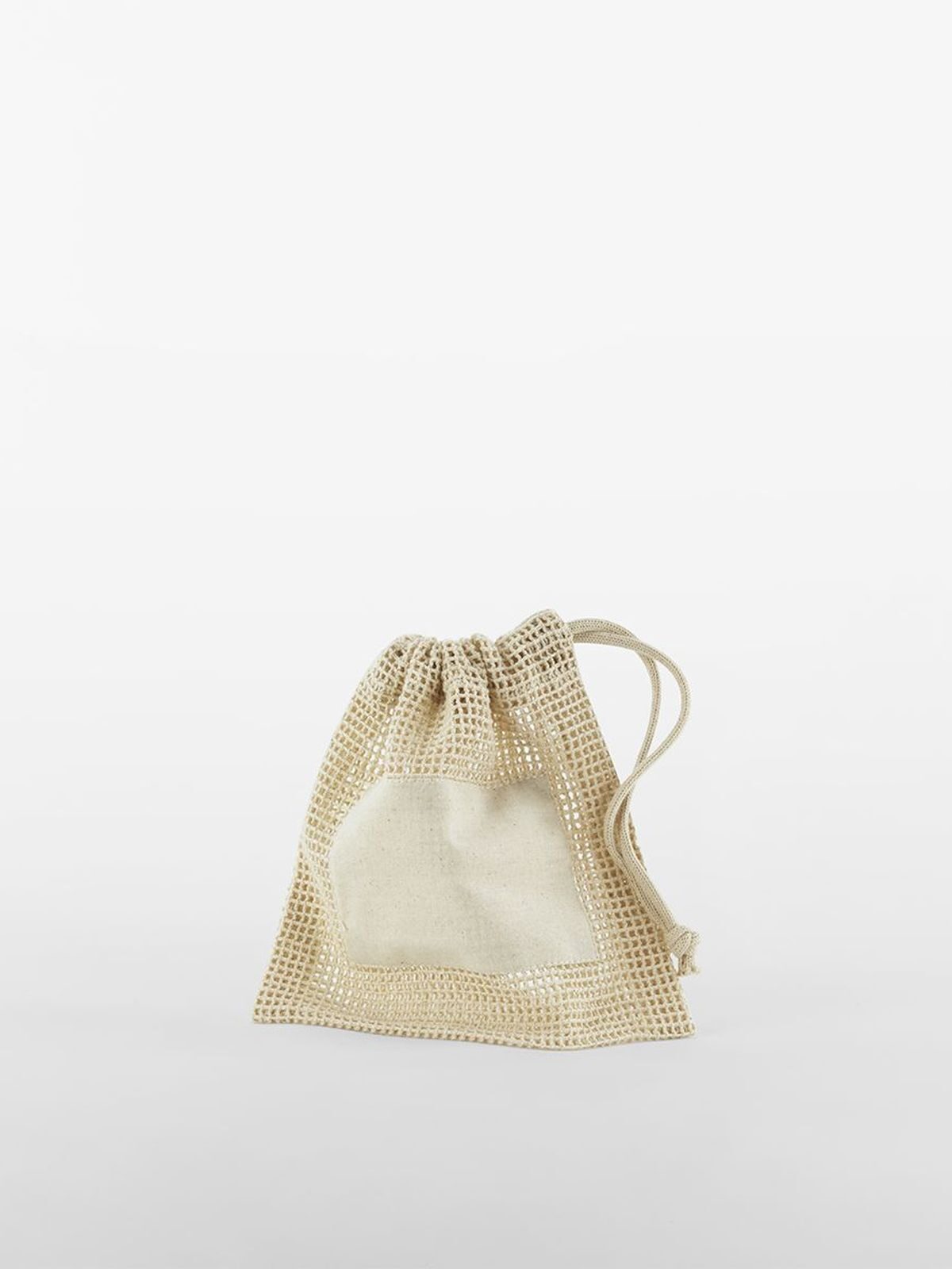 Organic Cotton Mesh Sacks Herren Tasche / Rucksack – Westford Mill – Farbe Natur – individuell veredelbar