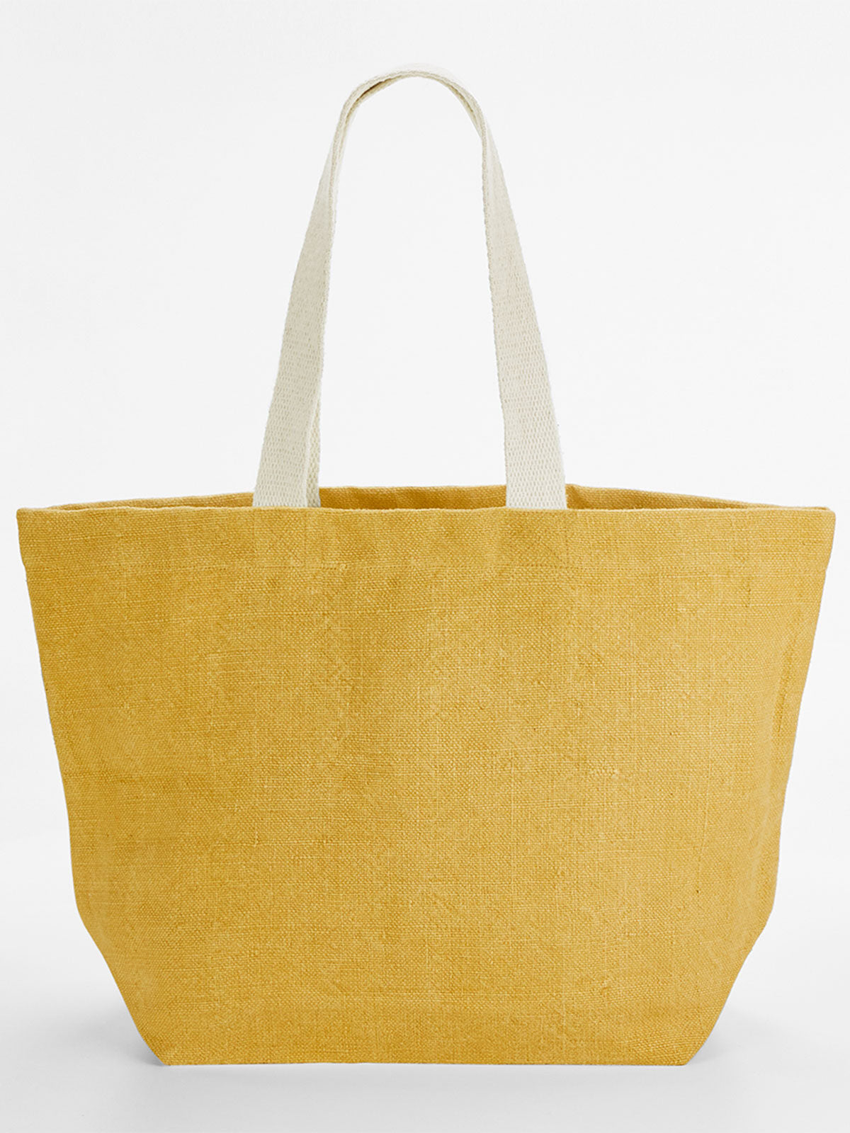 Soft Washed Jute Beach Bag Herren Tasche / Rucksack – Westford Mill – Farbe saffron – individuell veredelbar