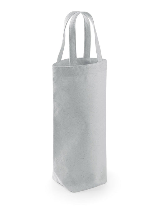 Fairtrade Cotton Bottle Bag Herren Tasche / Rucksack – Westford Mill – Farbe Hellgrau – individuell veredelbar