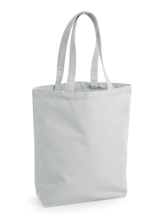 Fairtrade Cotton Camden Shopper Herren Tasche / Rucksack – Westford Mill – Farbe Hellgrau – individuell veredelbar