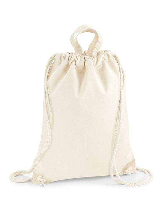 Nautical Gymsac Herren Tasche / Rucksack – Westford Mill – Farbe Natur – individuell veredelbar