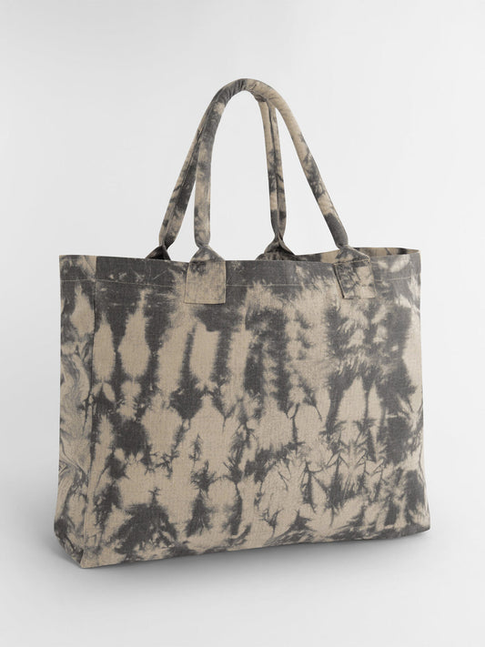 Tie Dye Canvas Tote bag Herren Tasche / Rucksack – Westford Mill – Farbe sand black tie dye – individuell veredelbar