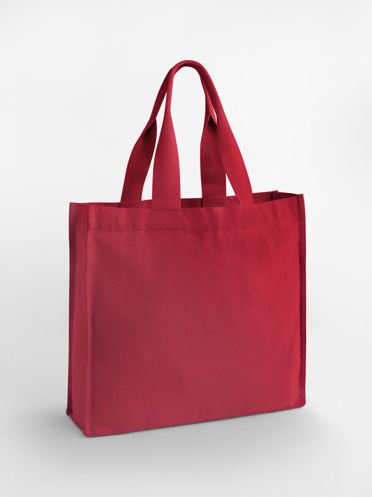 Chevron Handle Shopper Herren Tasche / Rucksack – Westford Mill – Farbe scarlet red – individuell veredelbar