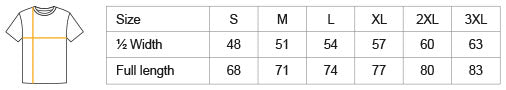 Größentabelle