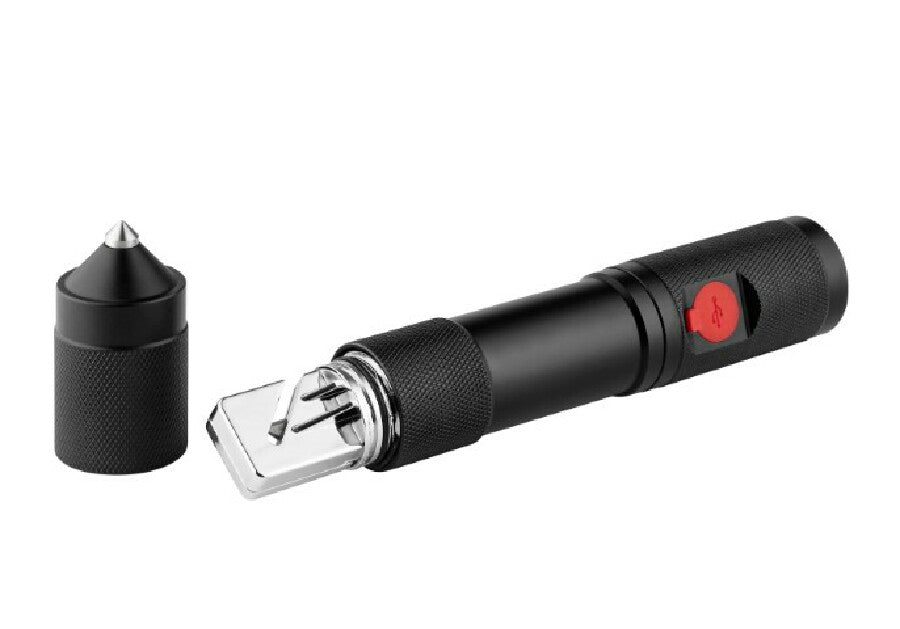 Taschenlampe "RescueLightRecharge" – schwarz – Bild 4