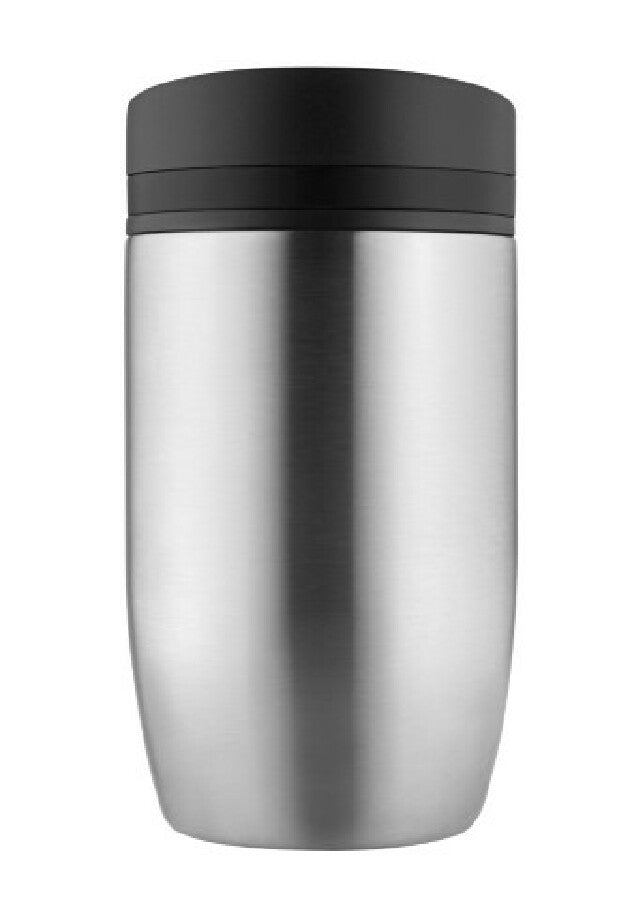 Thermobecher "CremaOfficinaBudget“ silber/Ring schwarz – silber – Bild 2