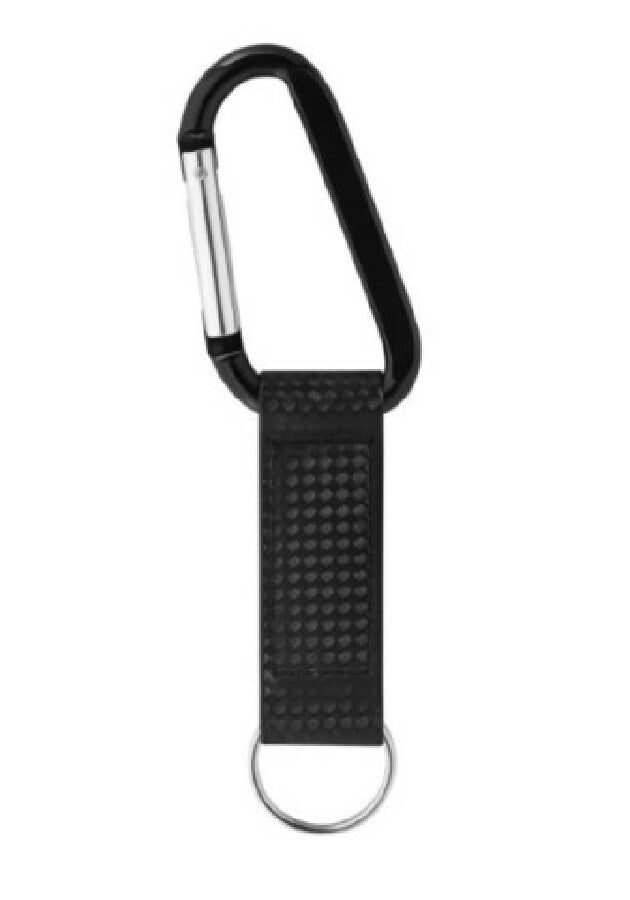 Schlüsselanhänger "ImageClick" Carbon schwarz – schwarz – Bild 1