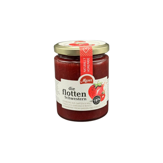 Erdbeermarmelade „die flotten Schwestern“ – 340 g | Premium Feinkost aus Südtirol | LA1970