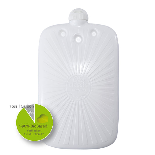 Öko-Wärmflasche 2,0 l mit Softshell-Bezug schwarz – Ansicht 2
