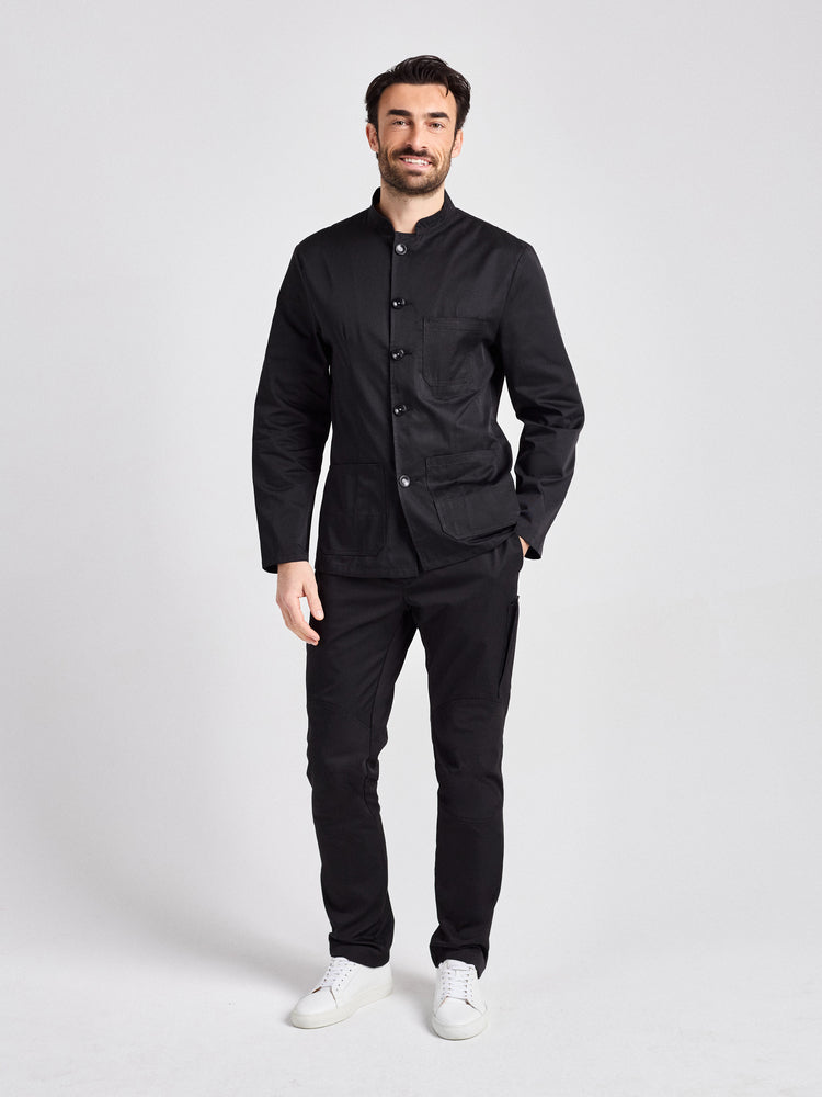 Servicejacke Firenze Man Classic mit Stehkragen – schwarz – Farbcode 1011 – Bild 2