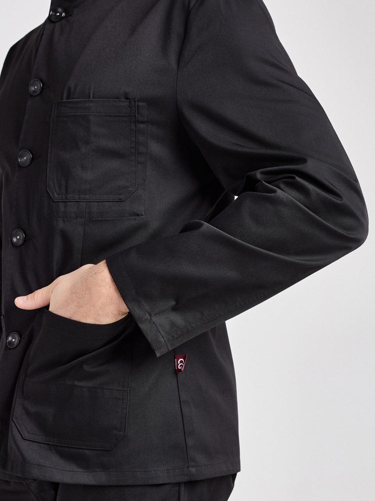 Servicejacke Firenze Man Classic mit Stehkragen – schwarz – Farbcode 1011 – Bild 4