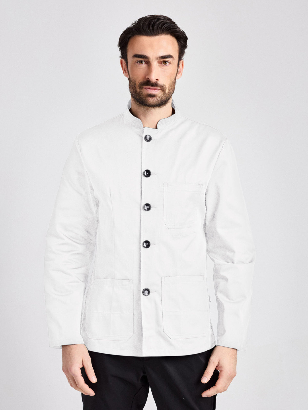 Servicejacke Firenze Man Classic mit Stehkragen – weiß – Farbcode 2000 – Bild 1