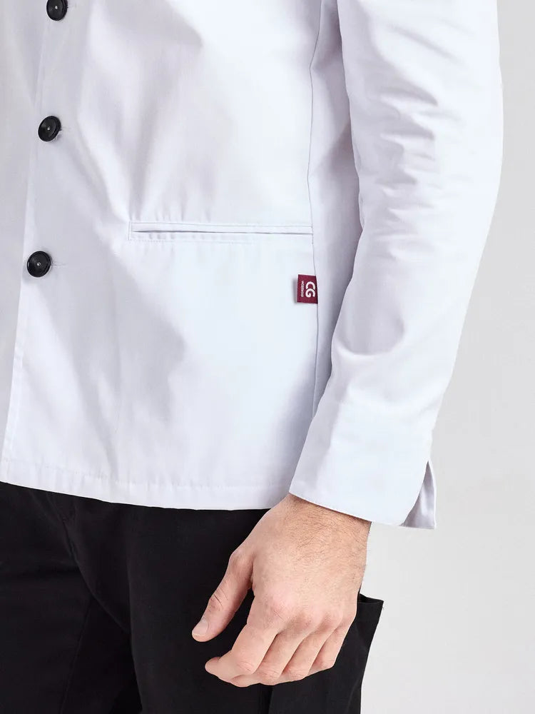 Servicejacke Este Man Classic mit zwei Paspeltaschen – weiß – Farbcode 2000 – Bild 5