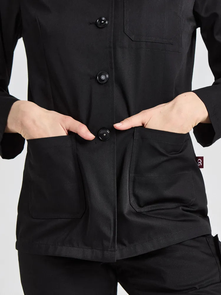 Servicejacke Modena Lady Classic mit Stehkragen – schwarz – Farbcode 1011 – Bild 5