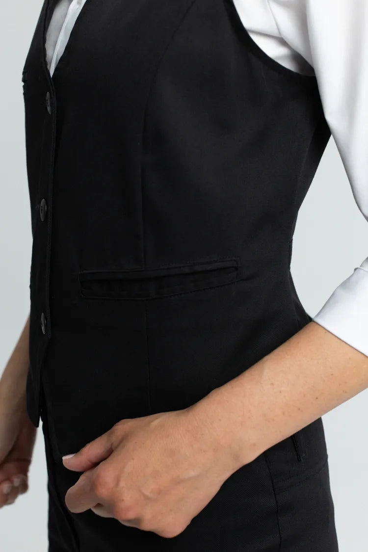 Weste Garda Lady Classic mit regulierbarer Rückenweite – schwarz – Farbcode 1011 – Bild 2