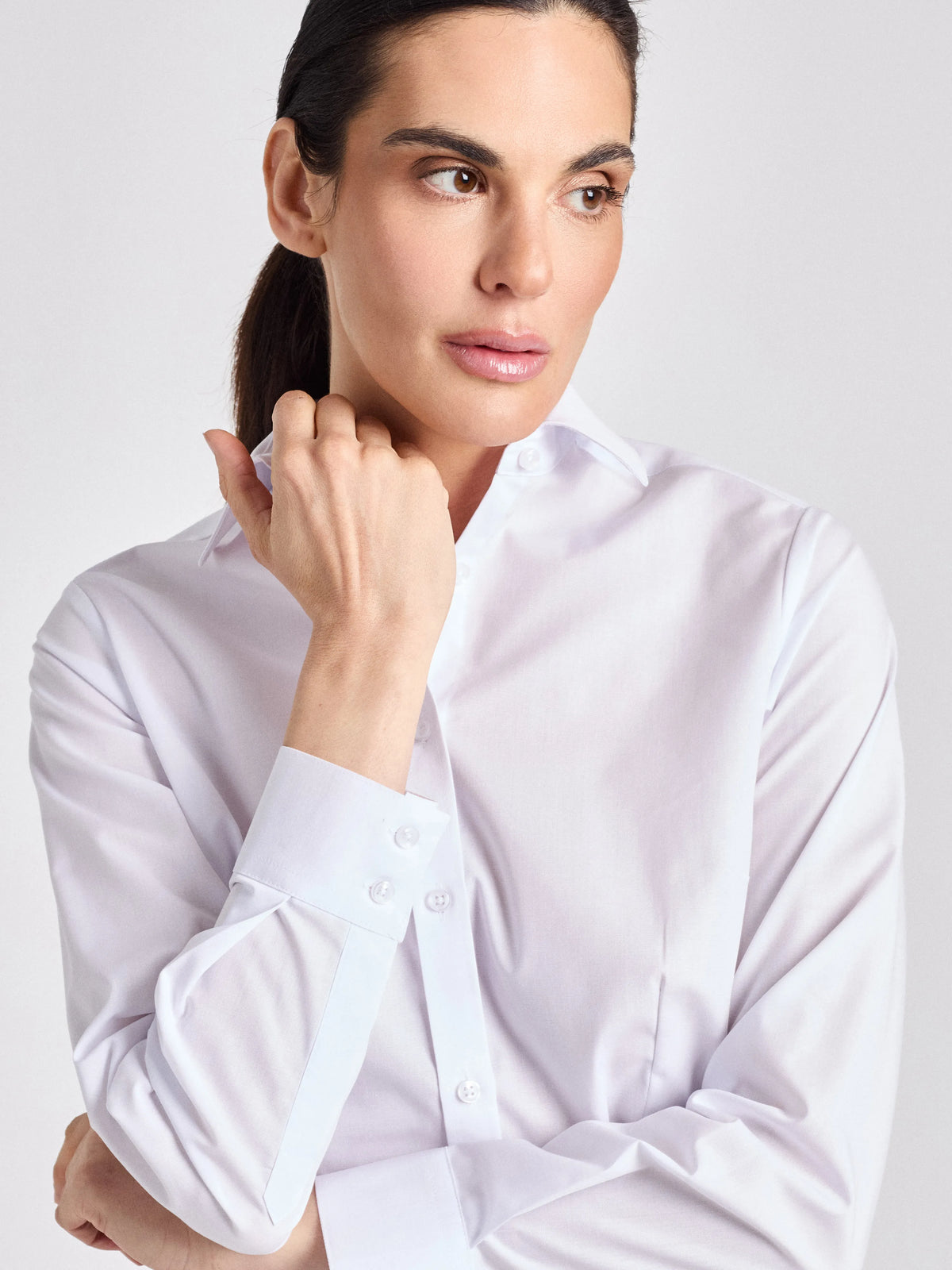 Bluse Scerni Lady mit Kentkragen – weiß – Farbcode 2000 – Bild 2